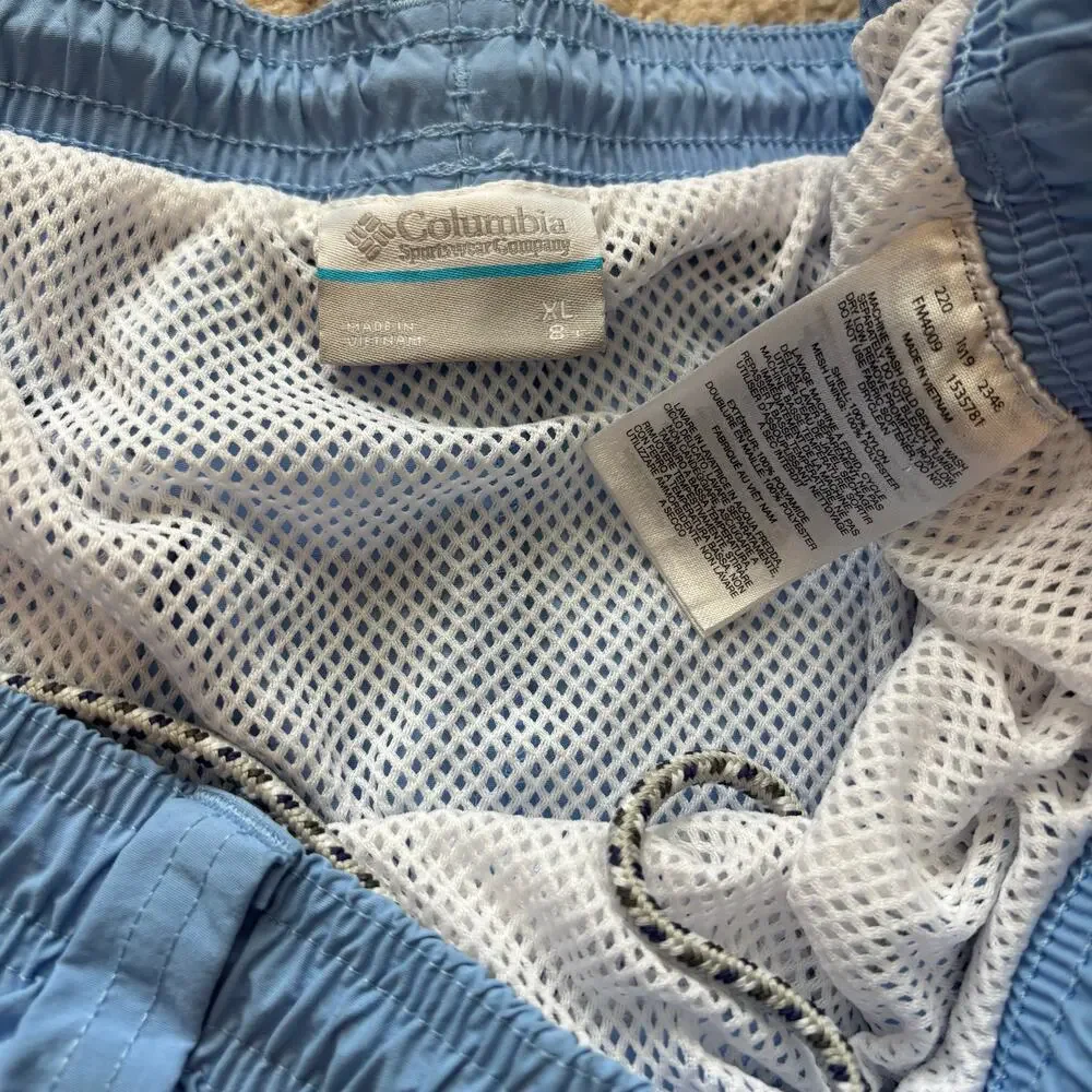 Columbia PFG Omni Shade Fishing Shorts Blue Swim Shorts Swimming Trunks Mens XL